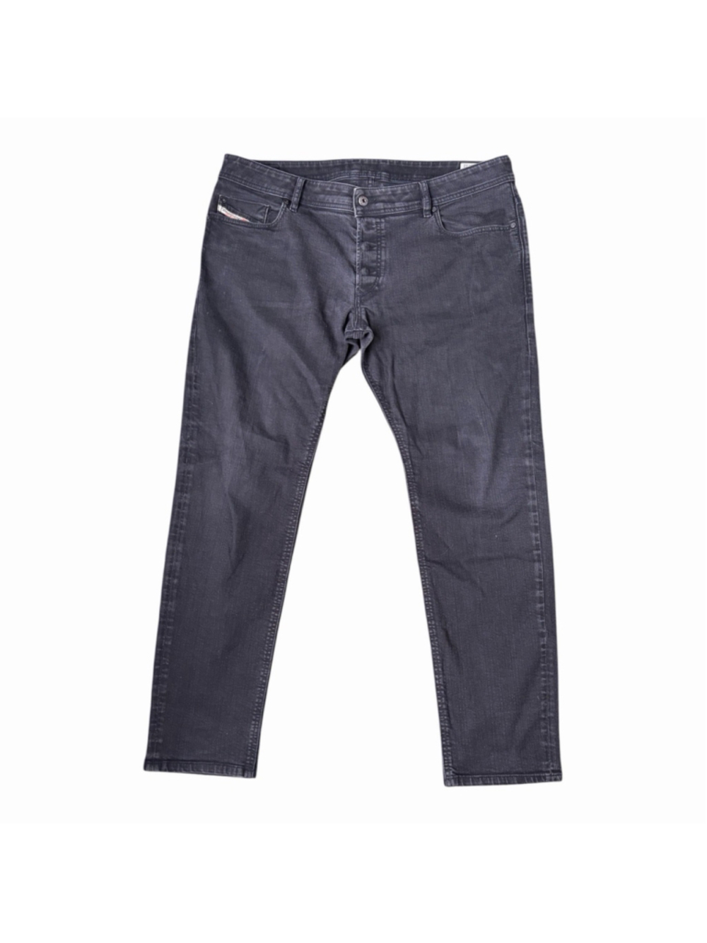 Diesel Jeans Dark Charcoal Wash Sleenker Slim Skinny Stretch Denim Size 38 Black